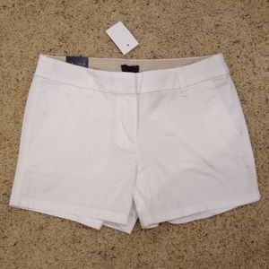NWT  J. Crew white shorts size 0
